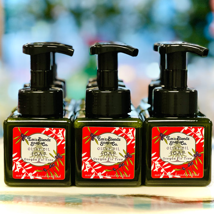 Oregon Fir Tree (Noble, Grand & Douglas Fir) | Extra Virgin Olive Oil Foaming Liquid Soap    Em'z Blendz Soap Co.