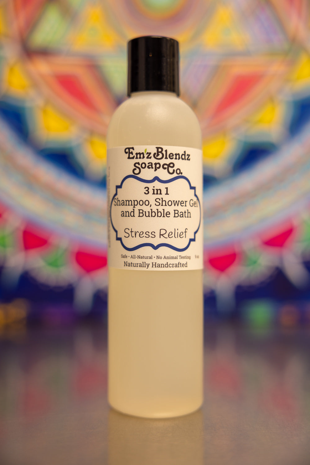 Stress Relief | 3 in 1 - Shampoo, Bubble Bath & Shower Gel    Em'z Blendz Soap Co.
