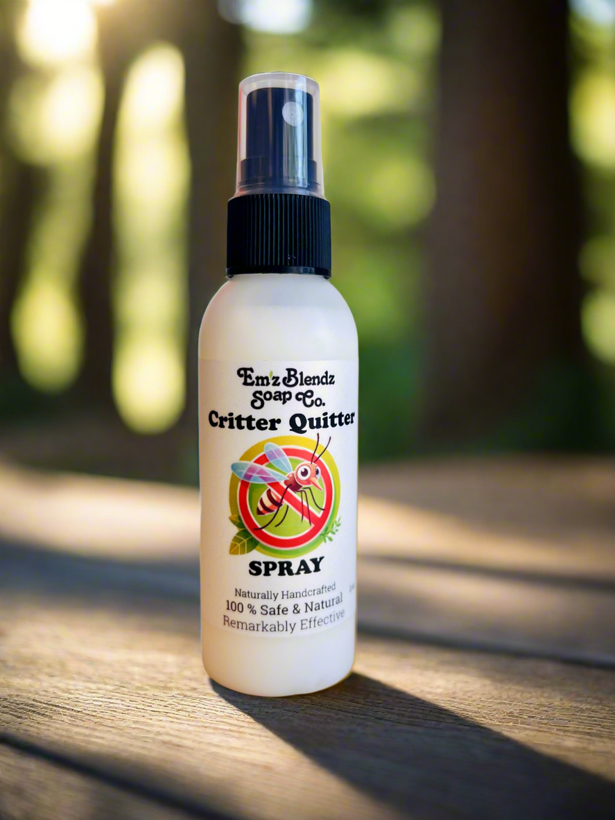 Critter Quitter: All Natural Bug Spray | Insect, Bug, Mosquito Repellent    Em'z Blendz Soap Co.