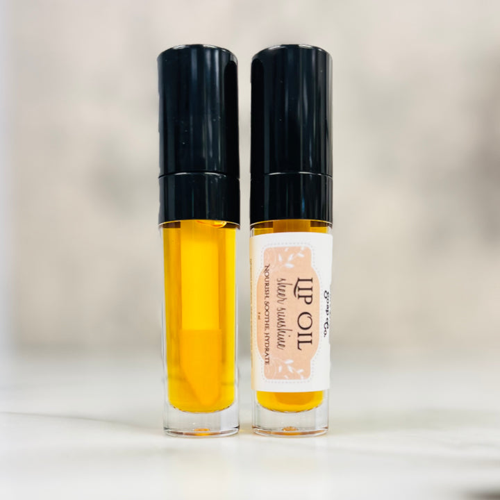 Lip Oil Serum | Sheer Sunshine with Sea Buckthorn & Olive    Em'z Blendz Soap Co.