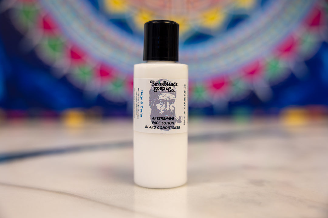 Sage and Cedar | Lightweight Aftershave Face Lotion    Em'z Blendz Soap Co.
