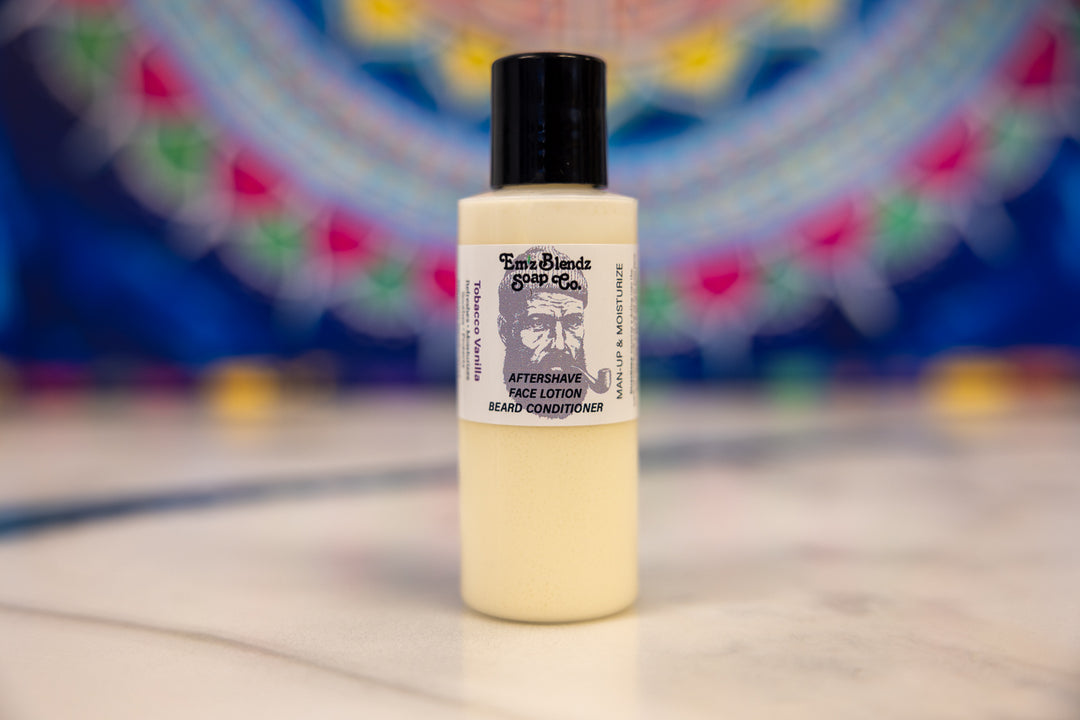 Tobacco Vanilla | Lightweight Aftershave Face Lotion    Em'z Blendz Soap Co.