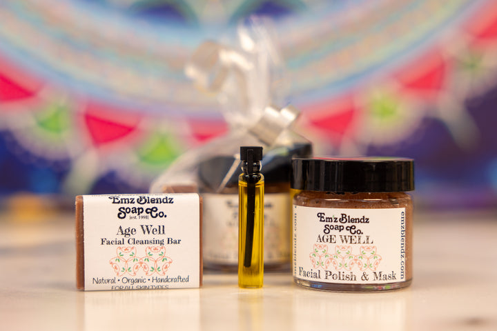 Age Well Healthy Facial Kit | Try it Kit    Em'z Blendz Soap Co.