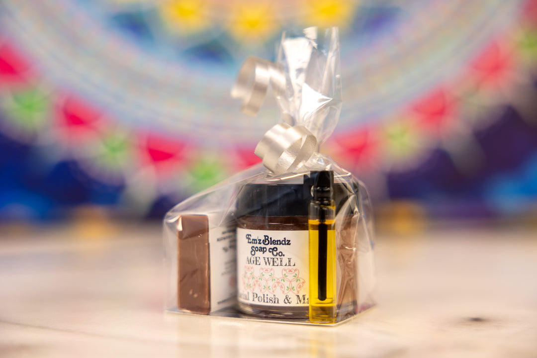 Age Well Healthy Facial Kit | Try it Kit    Em'z Blendz Soap Co.