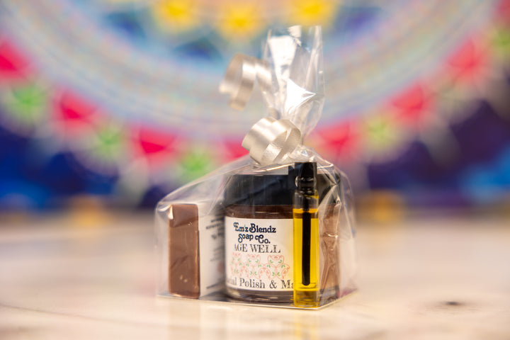 Age Well Healthy Facial Kit | Try it Kit    Em'z Blendz Soap Co.
