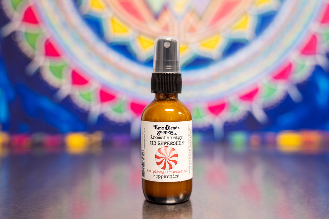 Peppermint | Natural Aromatherapy Air Refresher | Energizing & Stimulating    Em'z Blendz Soap Co.