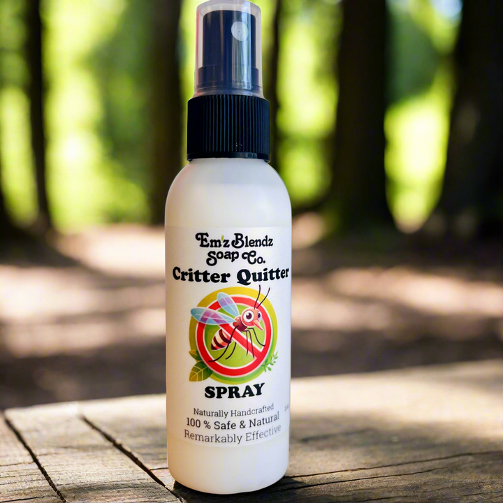 Critter Quitter: All Natural Bug Spray | Insect, Bug, Mosquito Repellent    Em'z Blendz Soap Co.