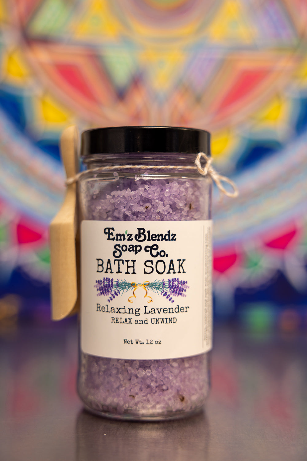 Relaxing Lavender | Moisturizing Bath Soak | Bath Salts    Em'z Blendz Soap Co.