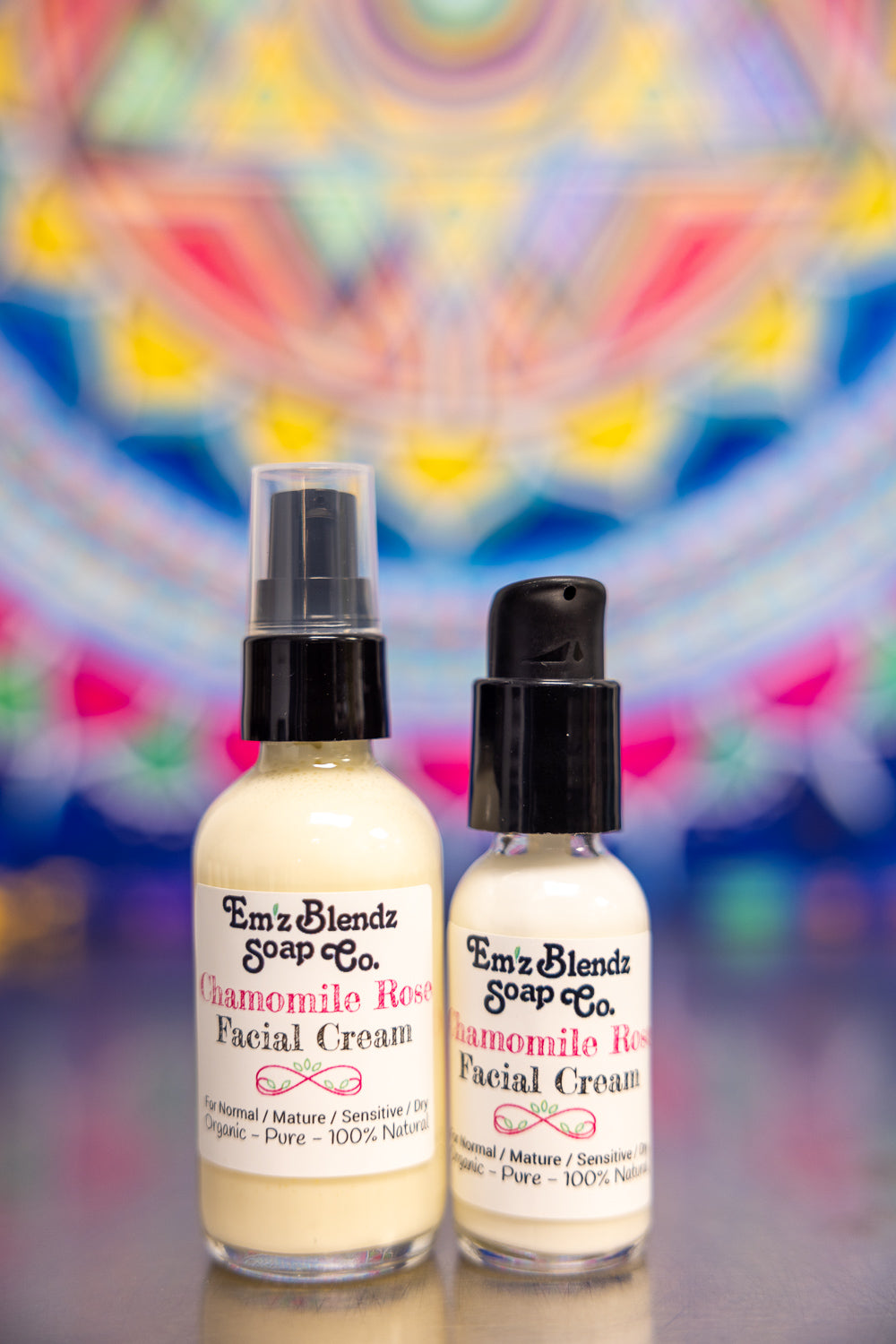 Chamomile Rose Facial Cream | Anti-inflammatory, Replenishing Daily Hydration    Em'z Blendz Soap Co.