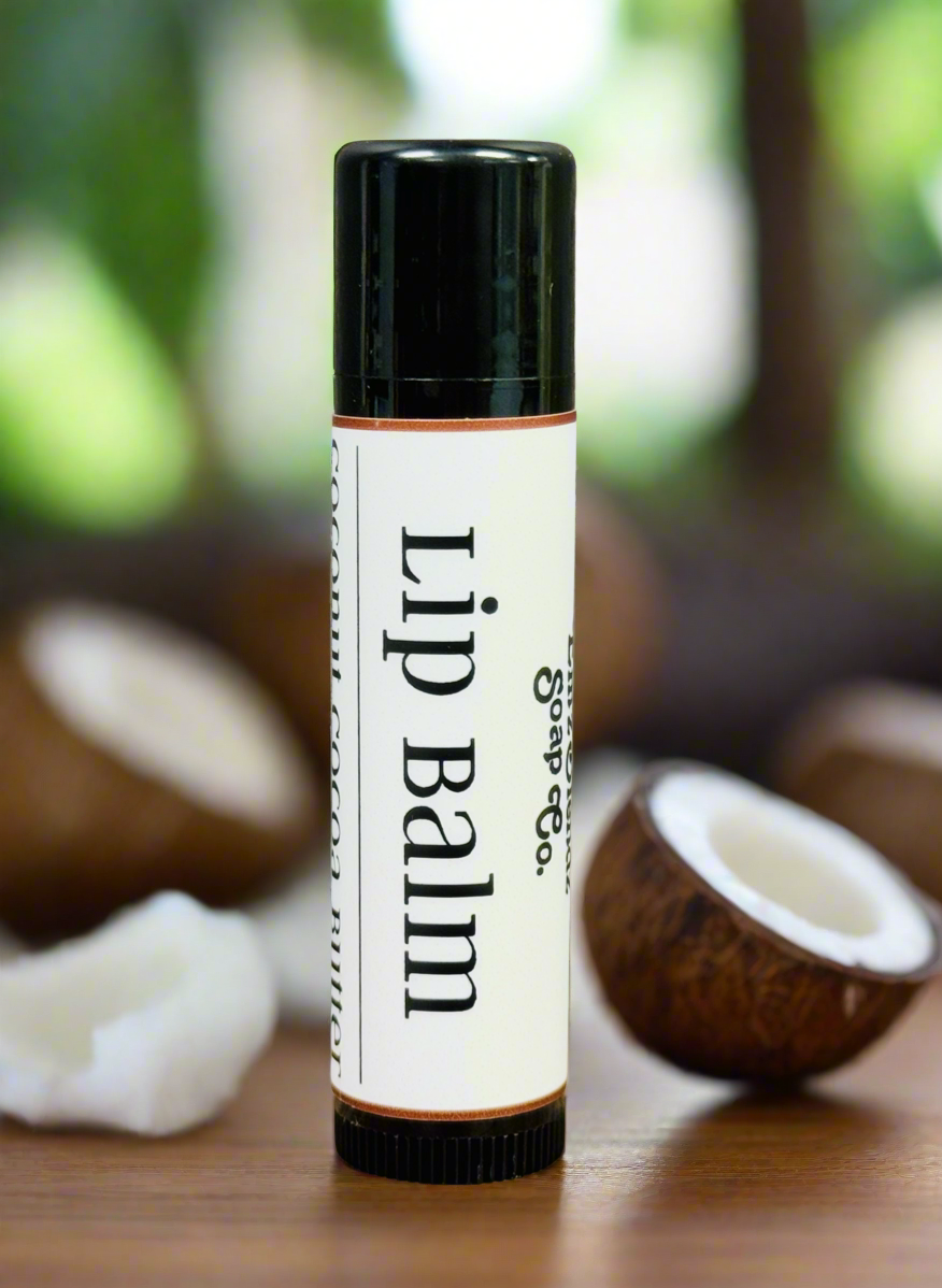 Coconut Cocoa Butter Lip Balm | Luxurious Healing for Lips (Rich Cocoa Butter Flavor) Em'z Blendz Soap Co.