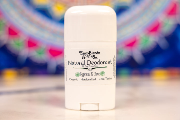 Natural Deodorant | Cypress & Lime 2.5 oz   Em'z Blendz Soap Co.