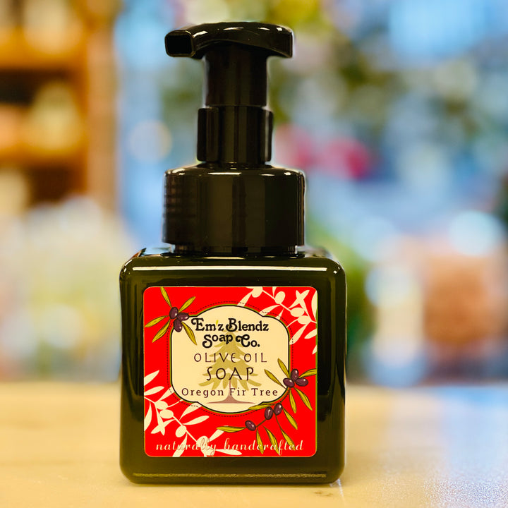 Oregon Fir Tree (Noble, Grand & Douglas Fir) | Extra Virgin Olive Oil Foaming Liquid Soap    Em'z Blendz Soap Co.