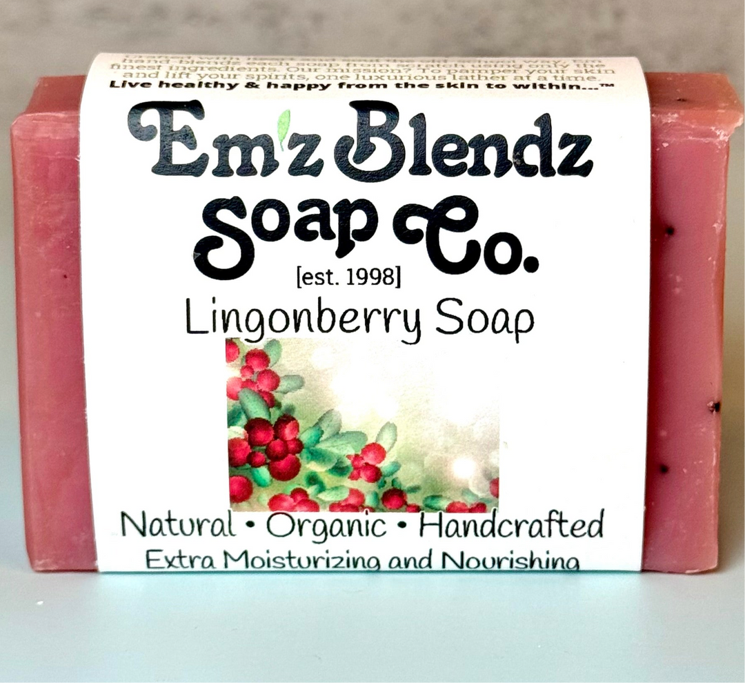 Lingonberry Seed Soap Bar | Vibrant and Refreshing Wash Em'z Blendz Soap Co.