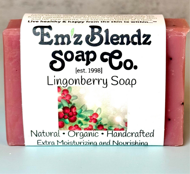 Lingonberry Seed Soap Bar | Vibrant and Refreshing Wash Em'z Blendz Soap Co.
