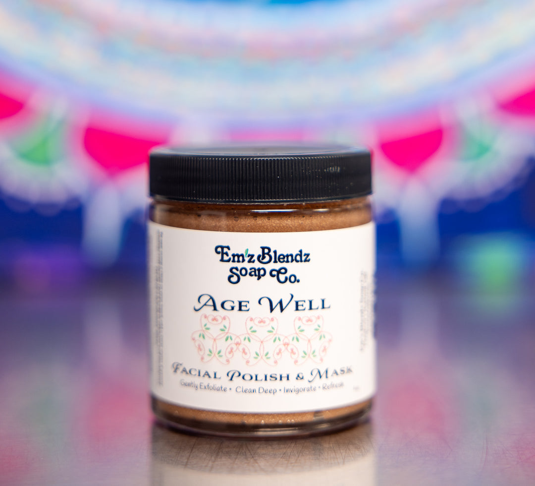 Age Well | Facial Sugar Polish & Mask    Em'z Blendz Soap Co.