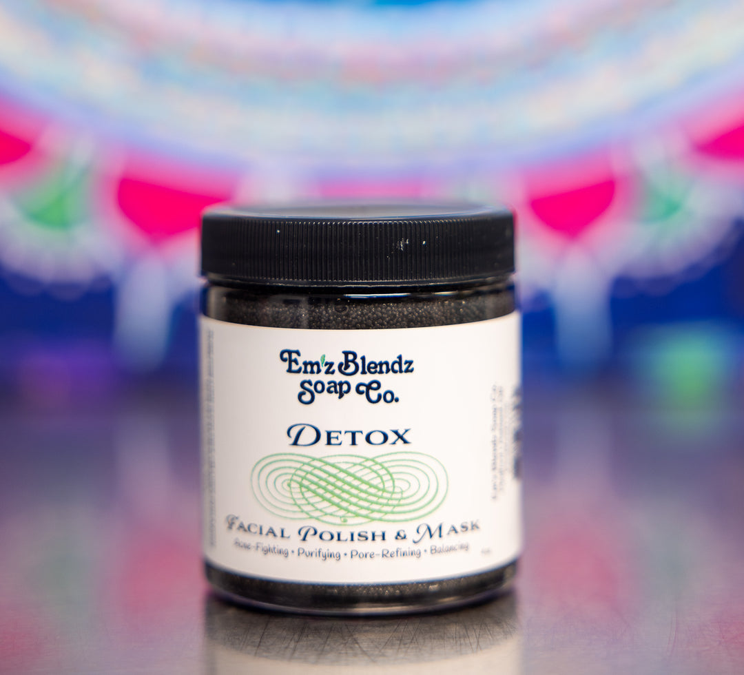 Detox Facial Polish & Mask | Deep Cleansing & Exfoliating Treatment    Em'z Blendz Soap Co.