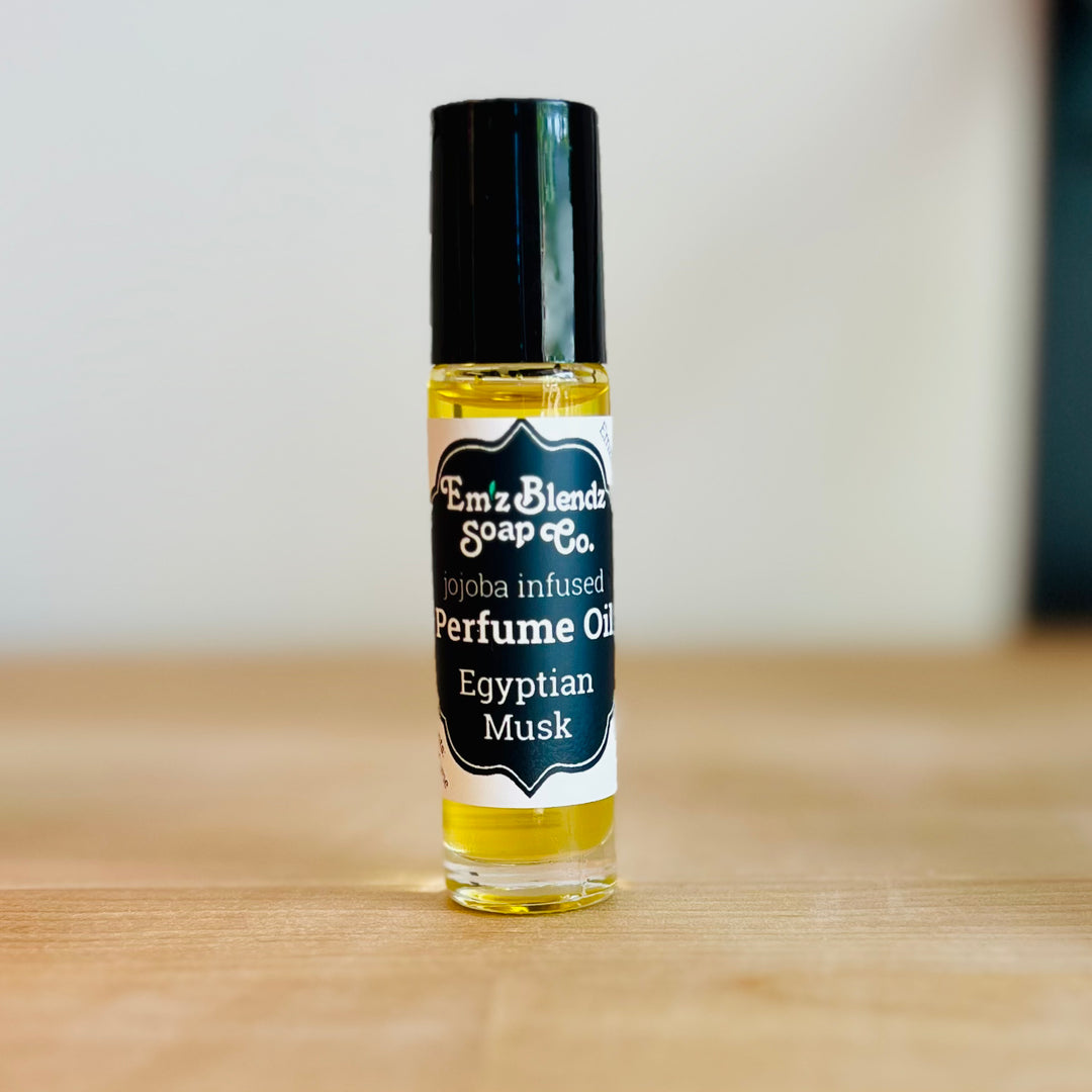 Jojoba Perfume Oil | Egyptian Musk    Em'z Blendz Soap Co.