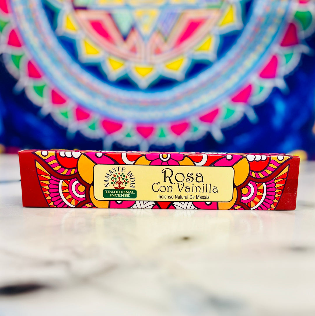 Rose Vanilla Incense – Romantic & Soothing Aroma Em'z Blendz Soap Co.