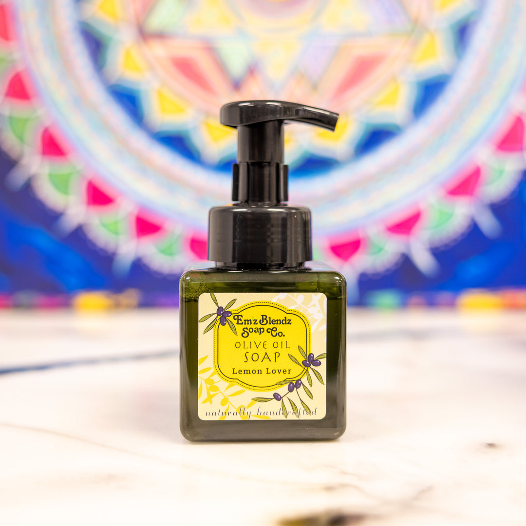 Lemon Lover | Extra Virgin Olive Oil Foaming Liquid Soap    Em'z Blendz Soap Co.