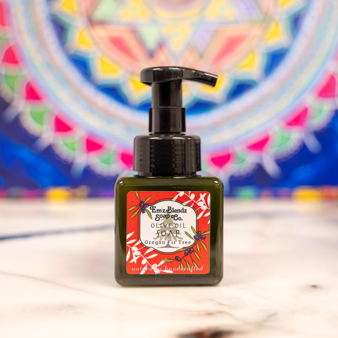 Oregon Fir Tree (Noble, Grand & Douglas Fir) | Extra Virgin Olive Oil Foaming Liquid Soap    Em'z Blendz Soap Co.