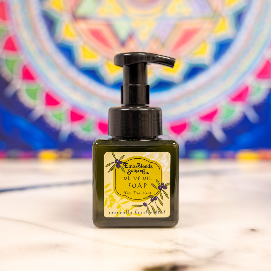 Tea Tree Mint | Extra Virgin Olive Oil Foaming Liquid Soap    Em'z Blendz Soap Co.