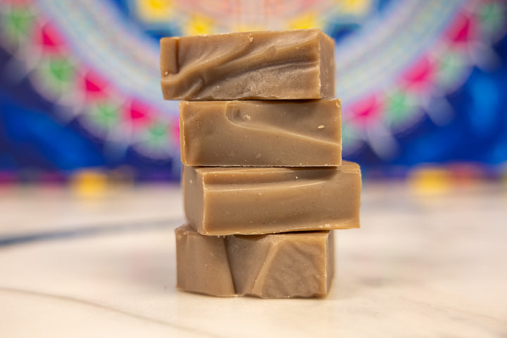 Sandalwood Vanilla Shaving Cream Soap | Luxurious Multi-Use Grooming Essential    Em'z Blendz Soap Co.