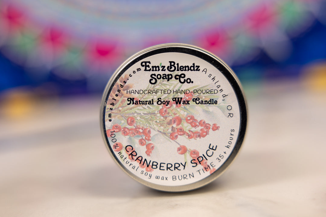 Cranberry Spice | Soy Wax Candle in Tin