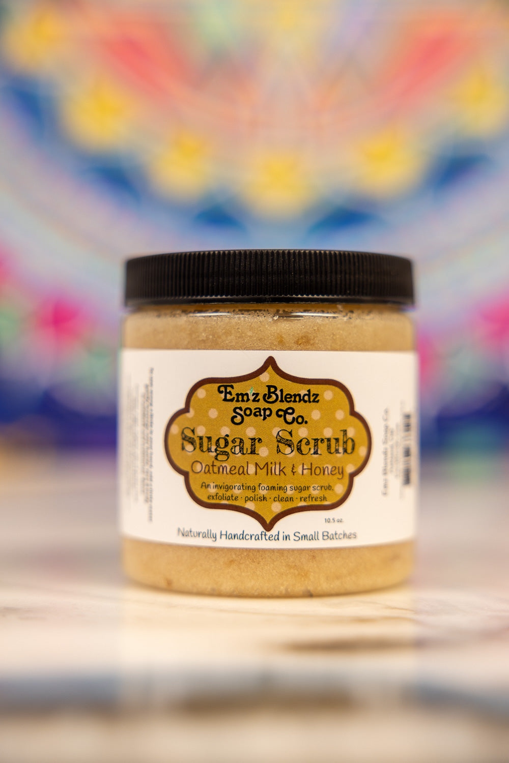 Soothing Oatmeal Milk & Honey | Face & Body Foaming Sugar Scrub Polish    Em'z Blendz Soap Co.