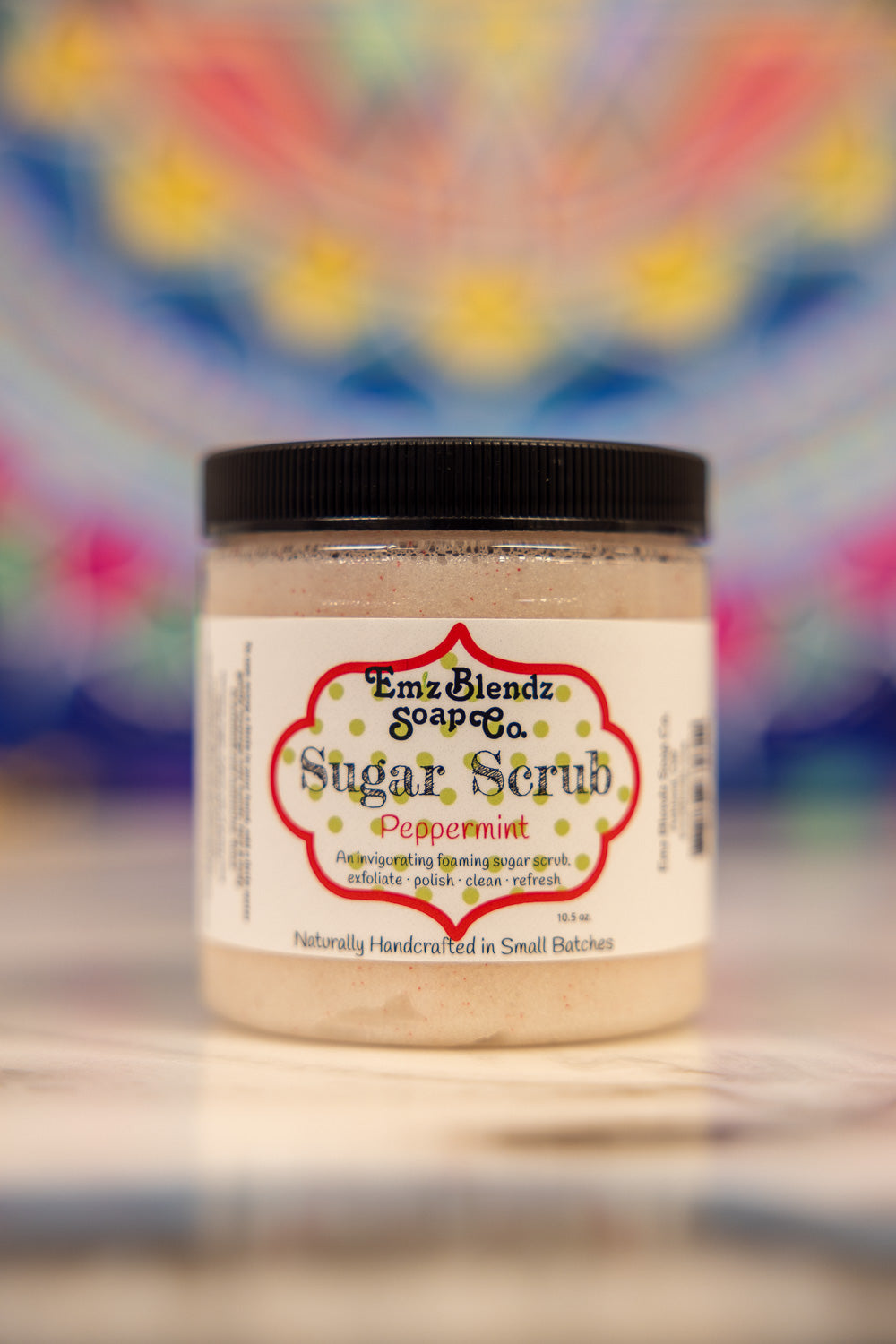 Energizing Peppermint | Face & Body Foaming Sugar Scrub Polish    Em'z Blendz Soap Co.