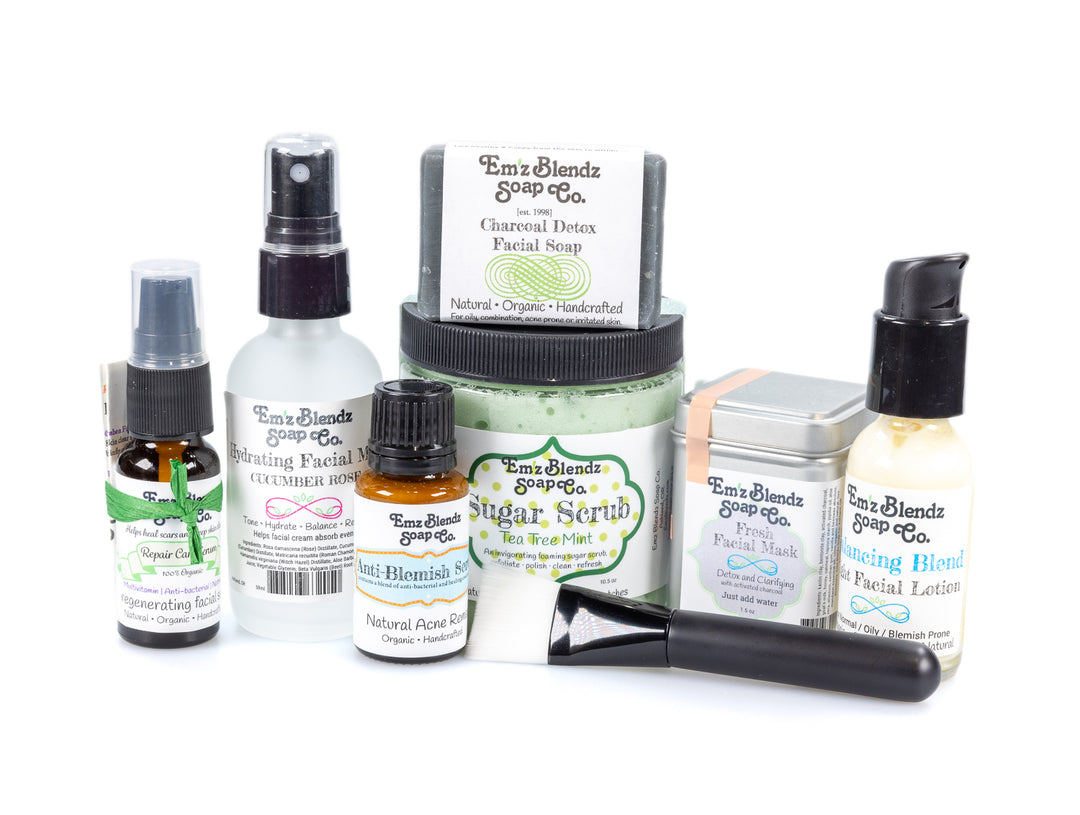 Clarifying Regimen | Complete Facial Skin Care Kit    Em'z Blendz Soap Co.
