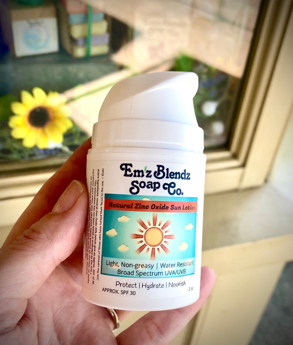 Natural Mineral Zinc Oxide Sun Lotion for Face and Body