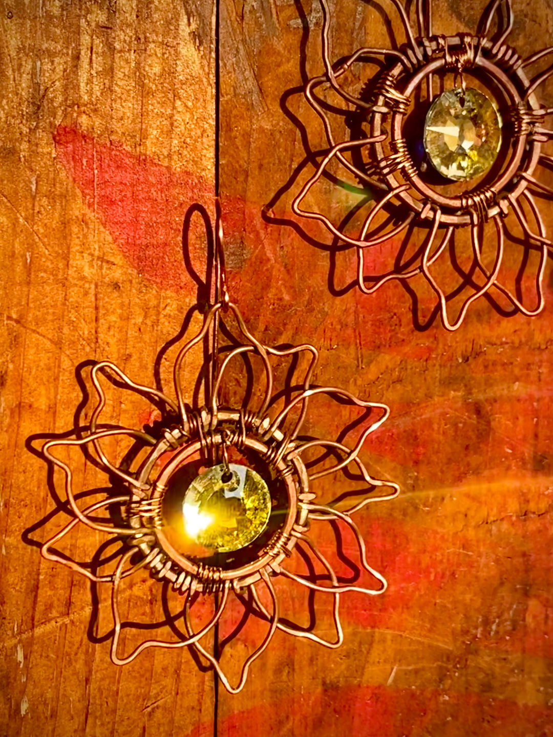 Vintage Autumn Sun Earrings