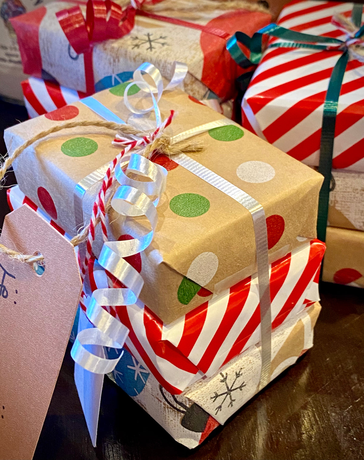 Gift Wrapping Paper and Ribbon