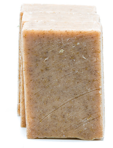 Ginger Peach Loofah Soap Bar | Exfoliating and Rejuvenating Cleanser    Em'z Blendz Soap Co.