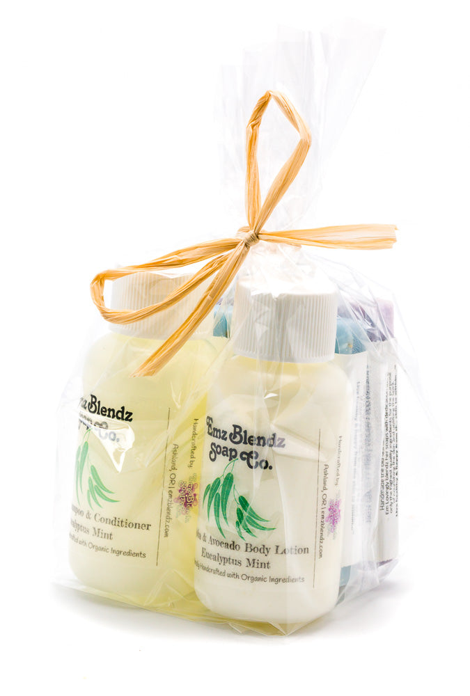Natural Handcrafted Guest-size Amenity Bath Set - Pack of 10    Em'z Blendz Soap Co.