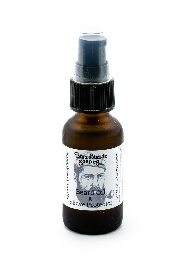 Beard Oil Shave Protector | Sandalwood and Vanilla - Emz Blendz