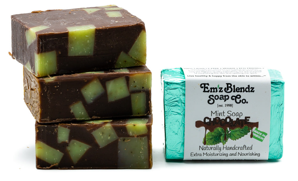 Chocolate Mint Soap Bar    Em'z Blendz Soap Co.