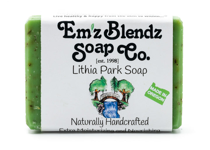Lithia Park Soap Bar | Crisp and Woodsy Wash    Em'z Blendz Soap Co.