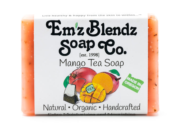 Mango Tea Soap Bar | Exotic and Invigorating Wash    Em'z Blendz Soap Co.