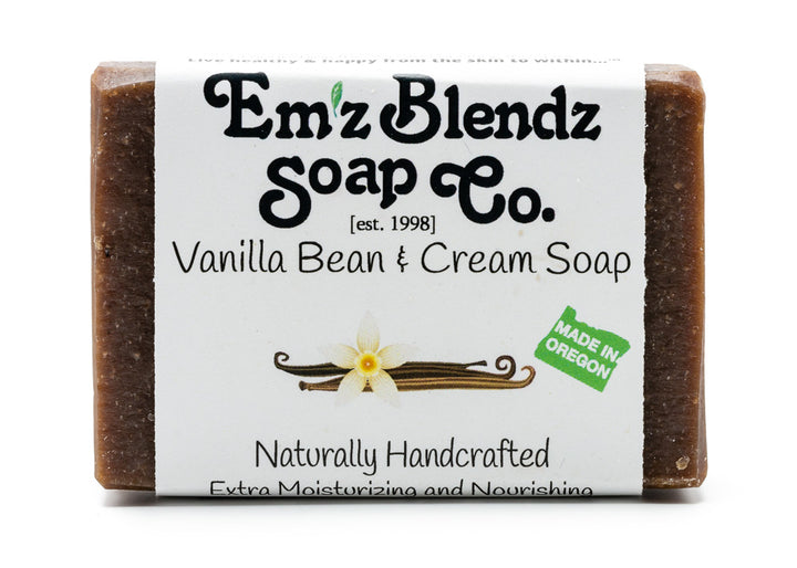 Vanilla Bean & Cream Soap Bar | Luxurious and Comforting Cleansing Bar    Em'z Blendz Soap Co.