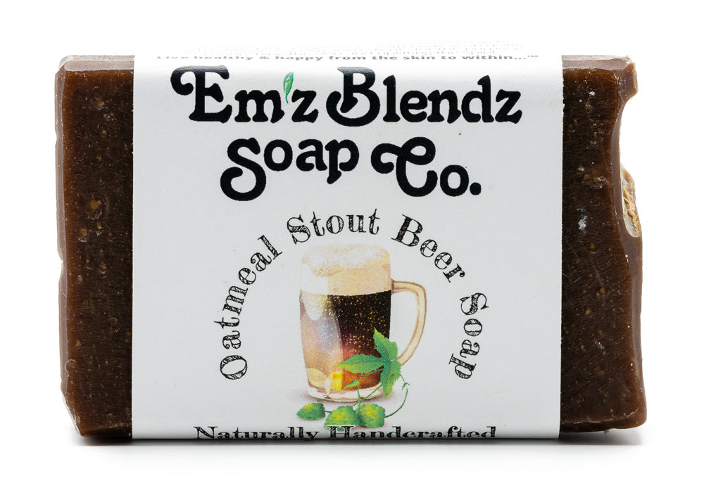 Oatmeal Stout Beer Soap Bar | Rich and Nourishing Cleansing Bar    Em'z Blendz Soap Co.
