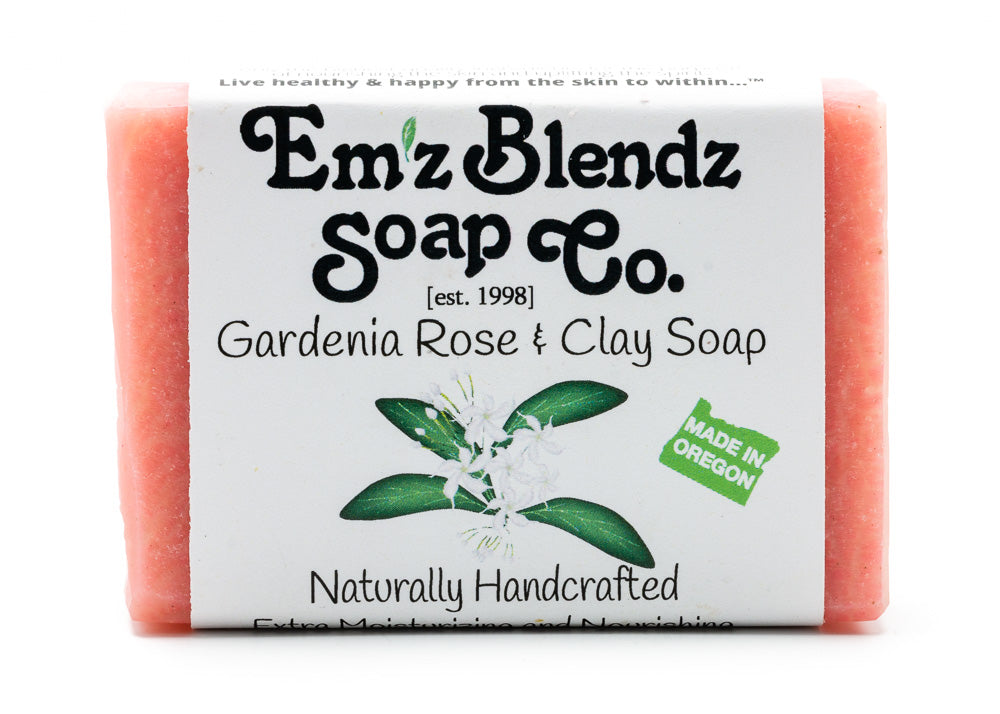 Gardenia Rose Clay Soap Bar - Emz Blendz