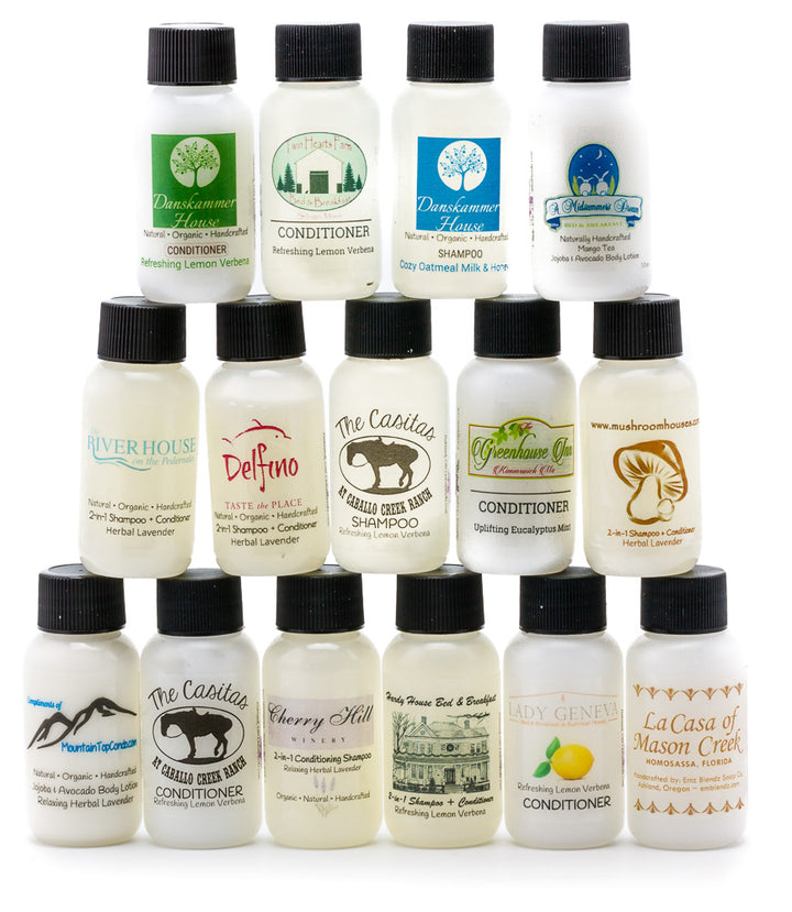 Guest Jojoba & Avocado Oil Body Lotion | Natural Travel-Size Handmade Amenity for Boutique Hotels, Inns & B&Bs Em'z Blendz Soap Co.