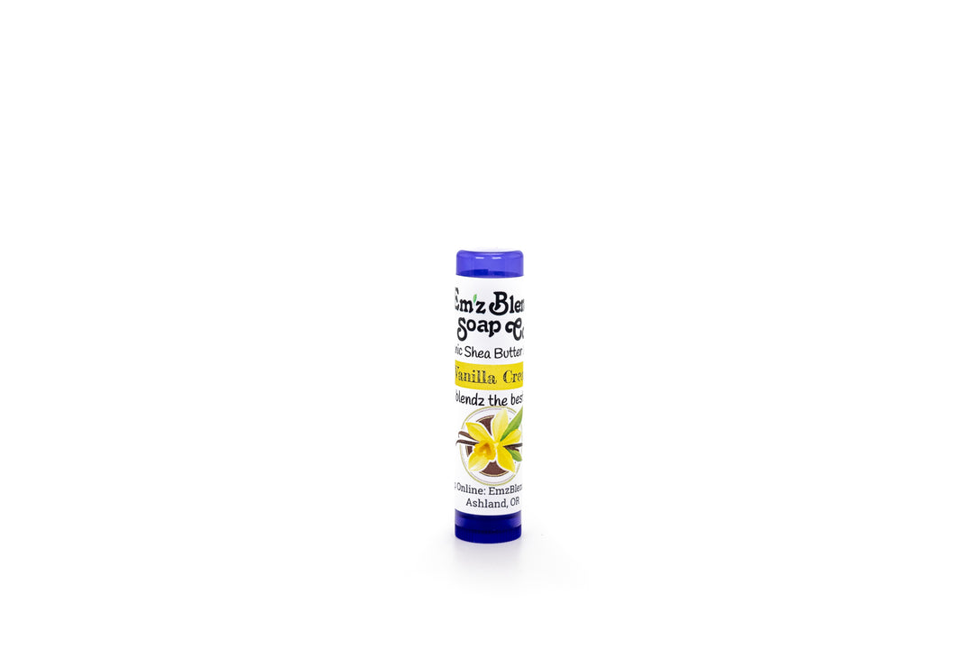 Vanilla Cream Lip Therapy | Organic Shea Butter Lip Balm    Em'z Blendz Soap Co.