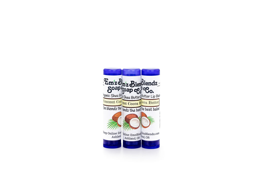 Coconut Cocoa Butter Lip Balm | Luxurious Healing for Lips (Rich Cocoa Butter Flavor)