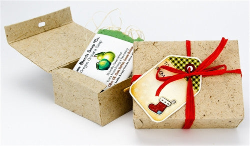 One Large (5 oz) Soap in Handmade Banana Paper Gift Box - Emz Blendz