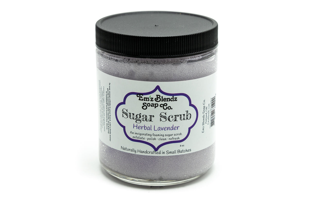 Balancing Herbal Lavender | Face &amp; Body Foaming Sugar Scrub Polish