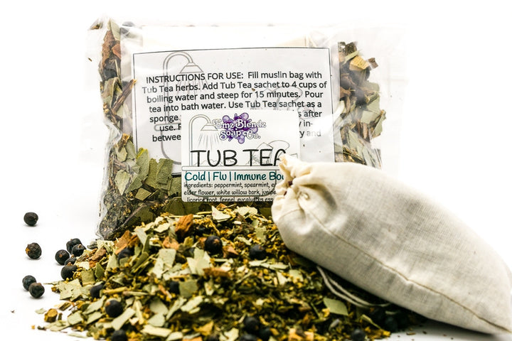 Cold & Flu Immune Boost | Herbal Tub Tea    Em'z Blendz Soap Co.