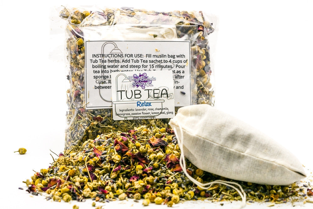 Relax | Herbal Tub Tea    Em'z Blendz Soap Co.