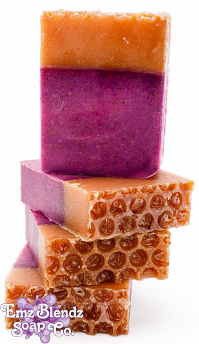 Blackberry Beeswax Soap Bar | Luxurious Natural Cleanser    Em'z Blendz Soap Co.